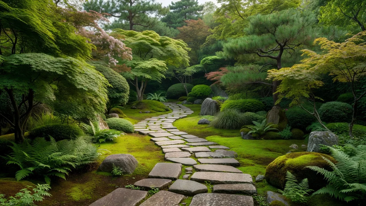 石畳の歩道